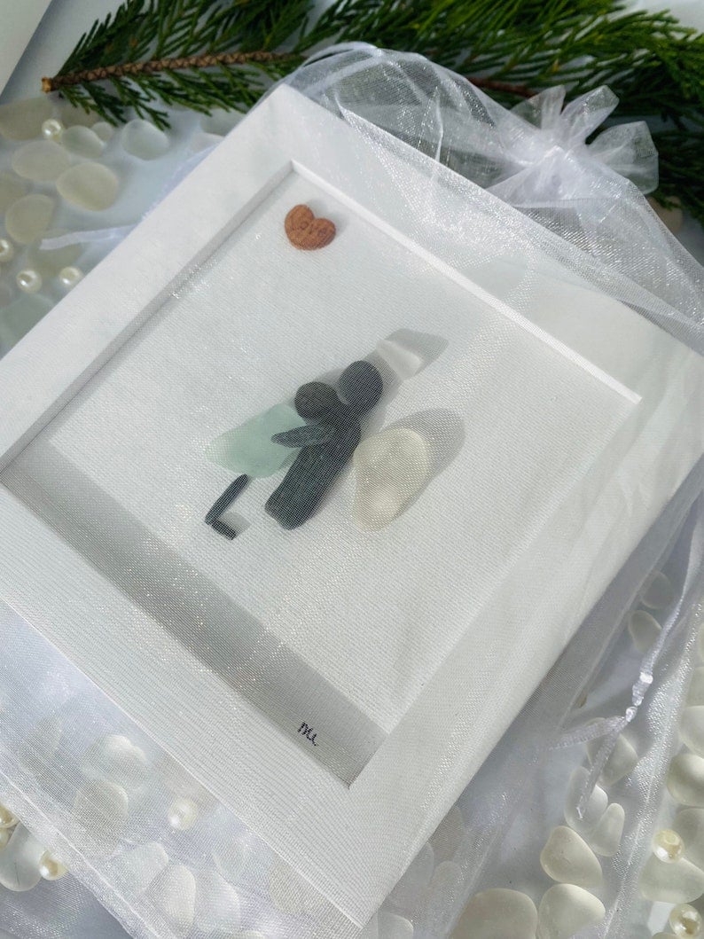 Memorial Gift Sorry for your loss Gift Sea Glass Art Sympathy Gift