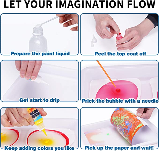 Water Marbling Paint Art Kit