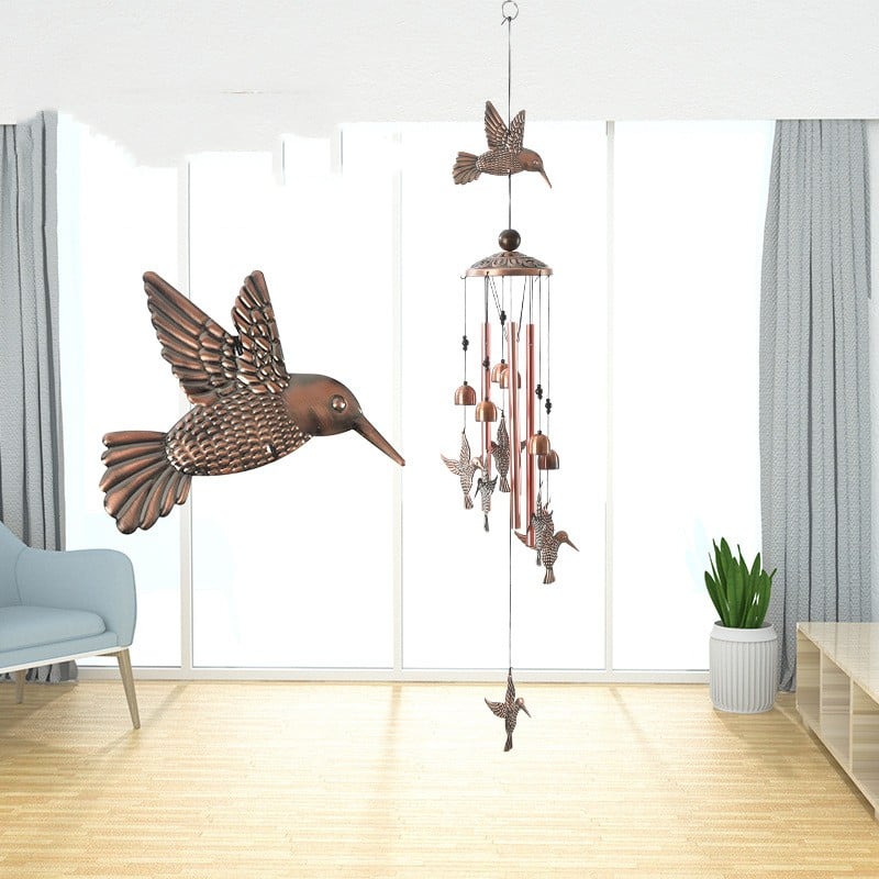 Pure hand-made Copper Horse wind chimes