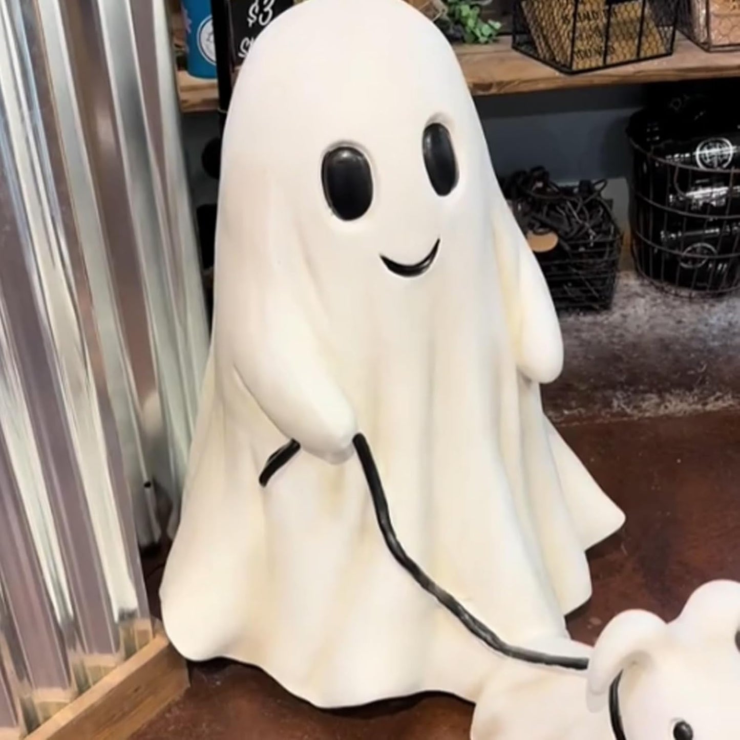 ✨Ghost Walking Dog Statue 👻🔥