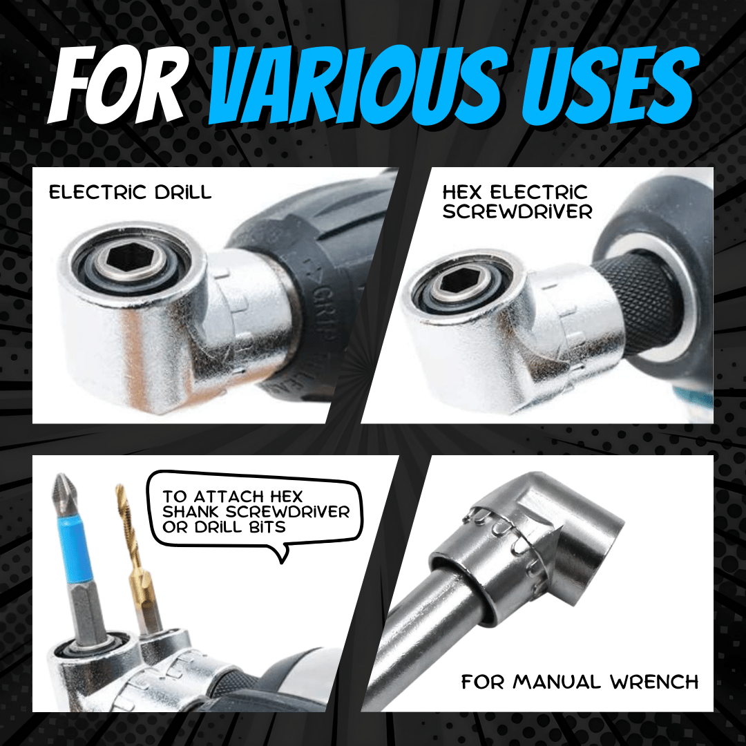 🔧105 Degree Right Angle Drill Adapter