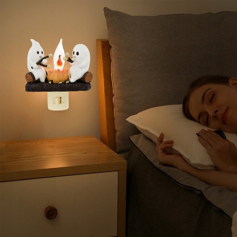 USB Ghost Campfire Flickering Nightlight✨🔥👻