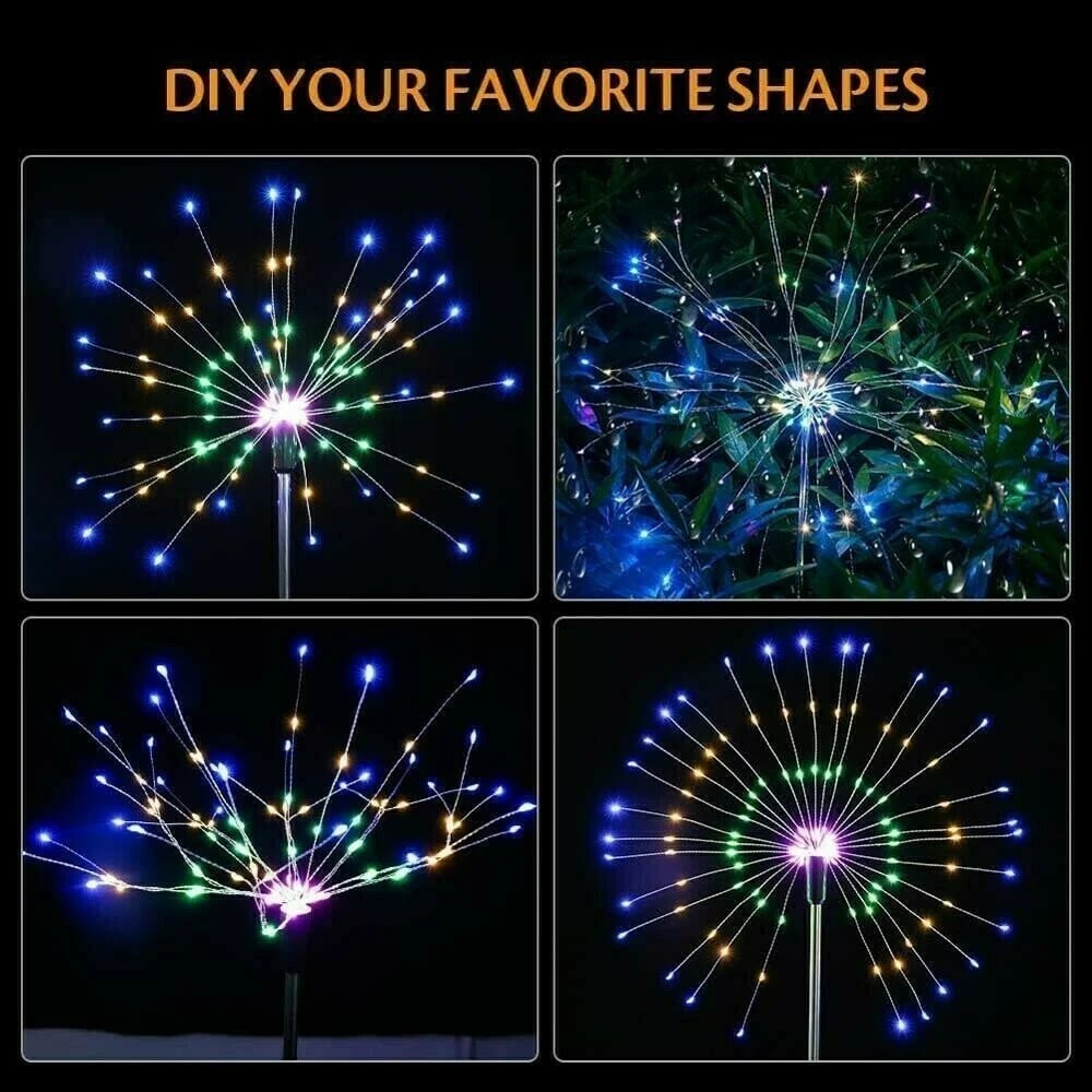 🎁Waterproof  Solar Garden Fireworks Lamp