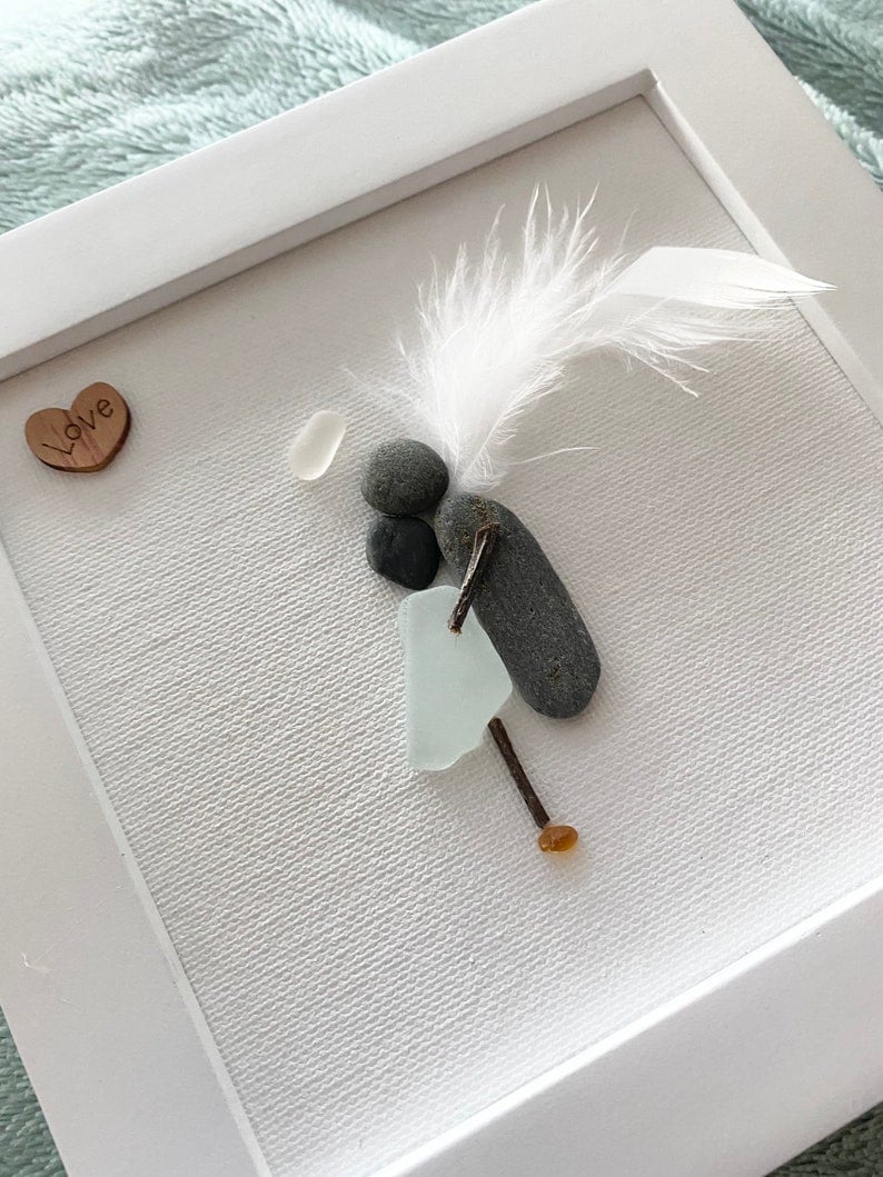 Memorial Gift Sorry for your loss Gift Sea Glass Art Sympathy Gift