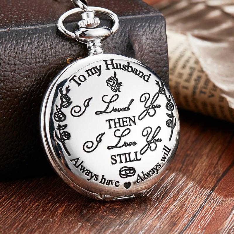 "TO MY SON/ DAUGHTER/ DAD" Quartz Pocket Chain Watch