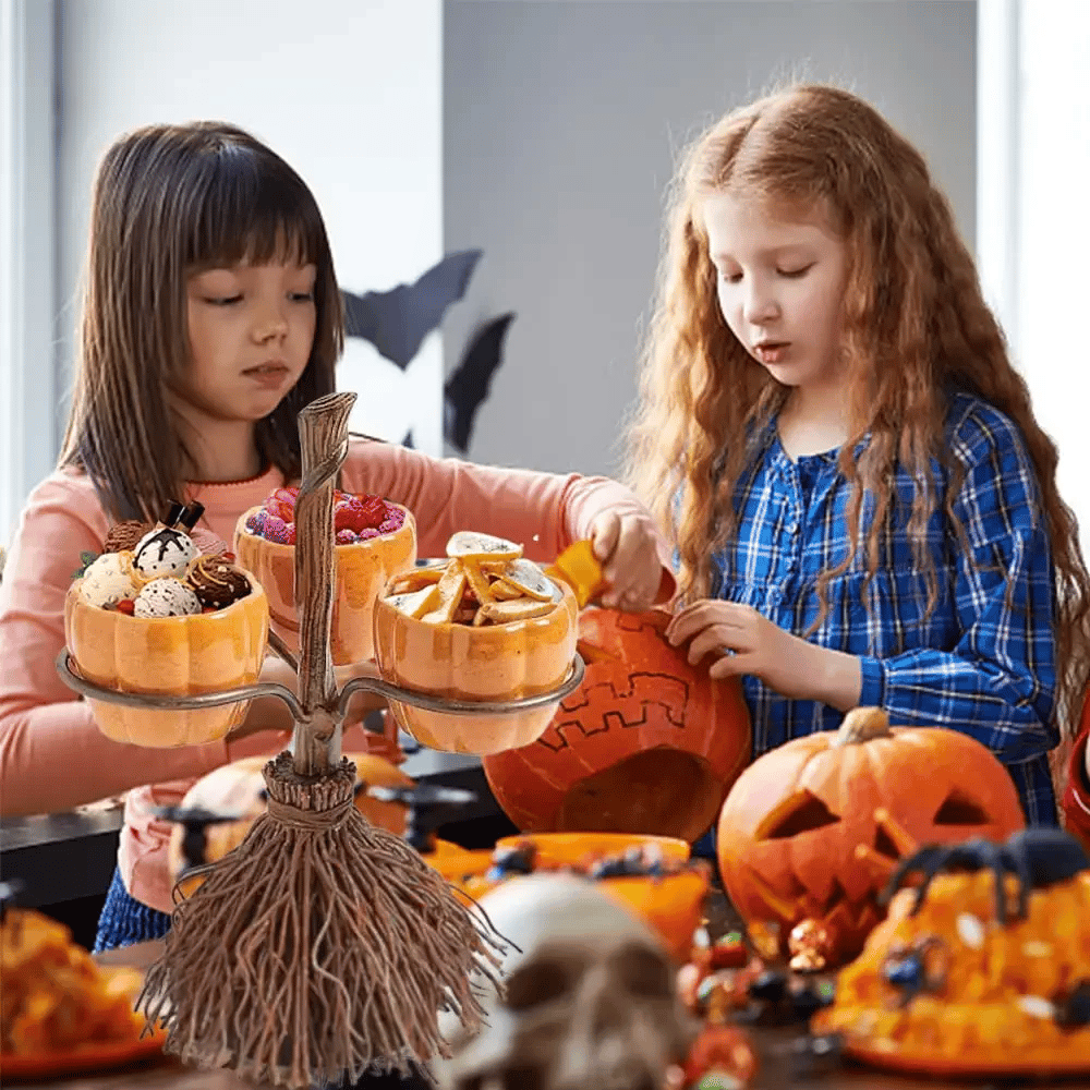 🎃Halloween Pumpkin Snack Bowl Stand