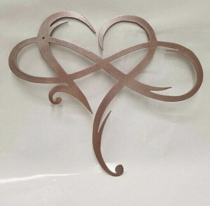 💞 Infinity heart - Steel wall decor Metal Wall art