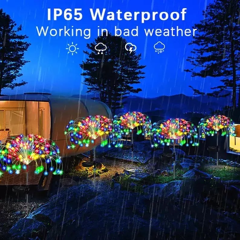 🎁Waterproof  Solar Garden Fireworks Lamp