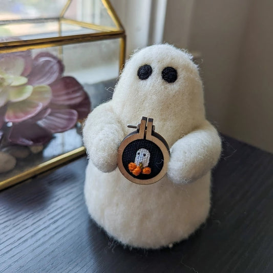 Halloween Wool Felted Ghosts