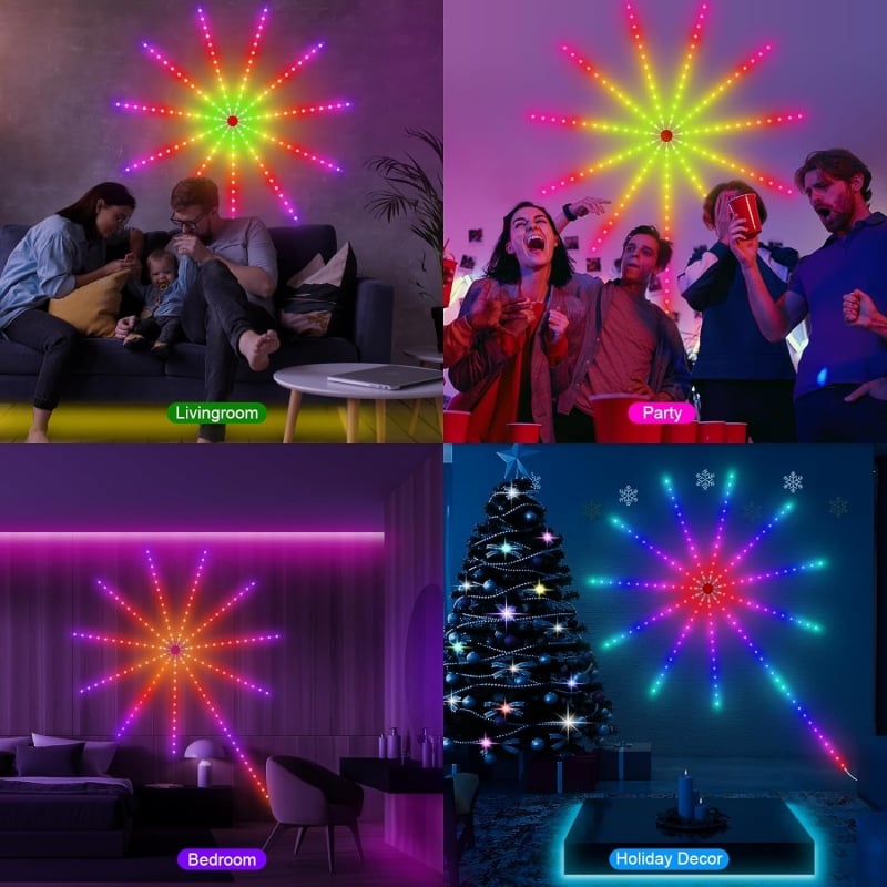 🎅Firework LED Lights