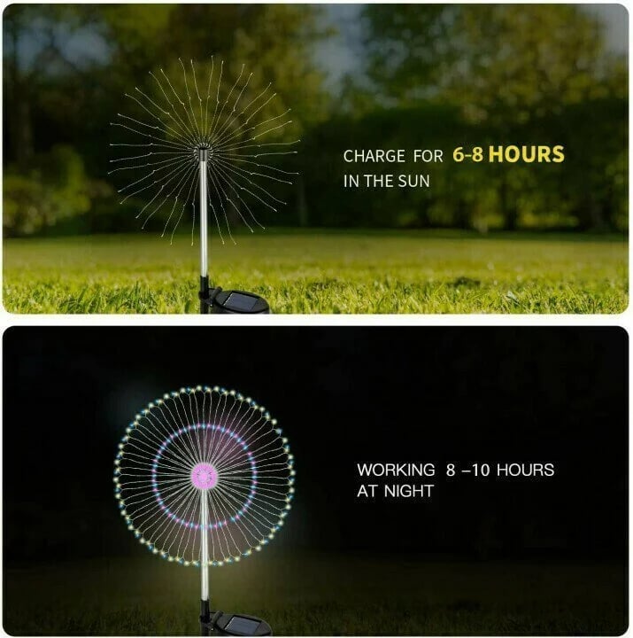 🎁Waterproof  Solar Garden Fireworks Lamp