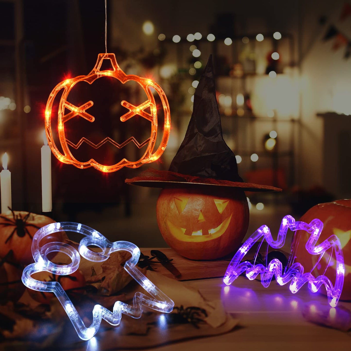 ✨ Upgrade Halloween Window Lights  Decorations