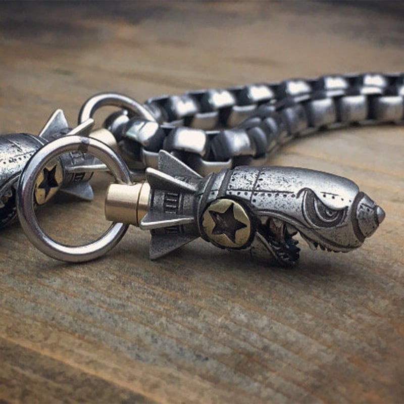 🔥Shark Rocket Bomb Keychain