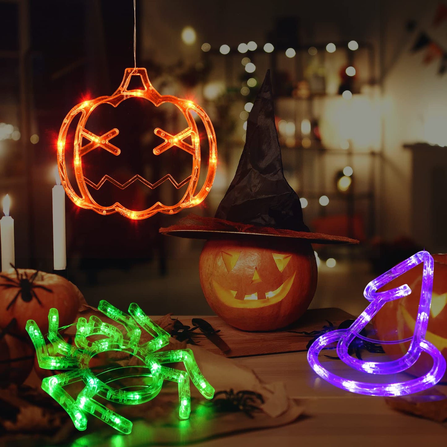 ✨ Upgrade Halloween Window Lights  Decorations