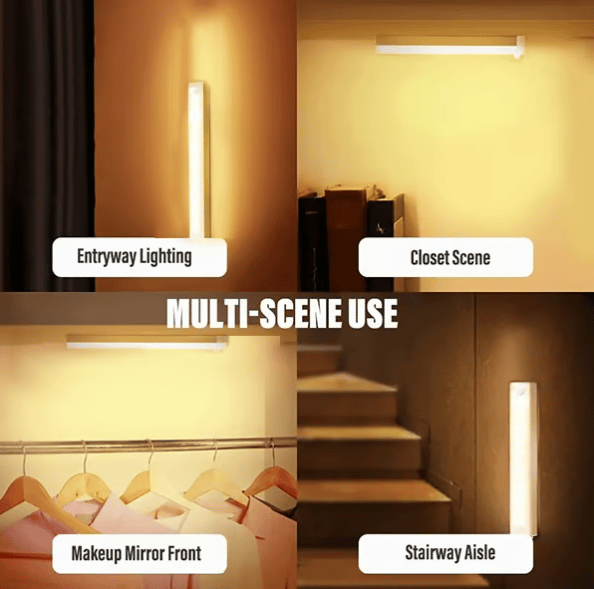Punch-free Smart Sensor Magnetic Rechargeable LED Lights