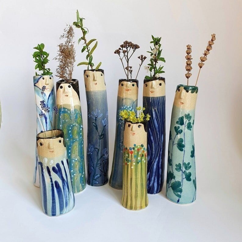 🎁Mother's Day 💐-Spring Family Bud Vases👪