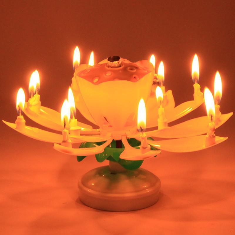 Magic Flower Birthday Candle