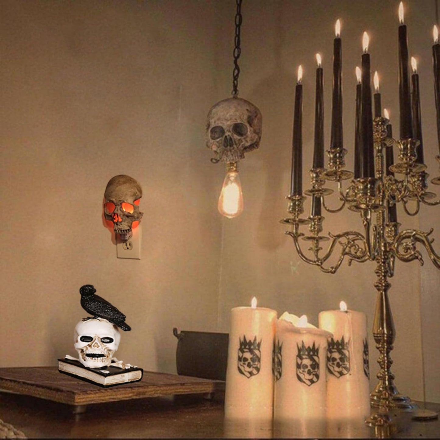 💀 New Halloween Handmade Skull Night Light