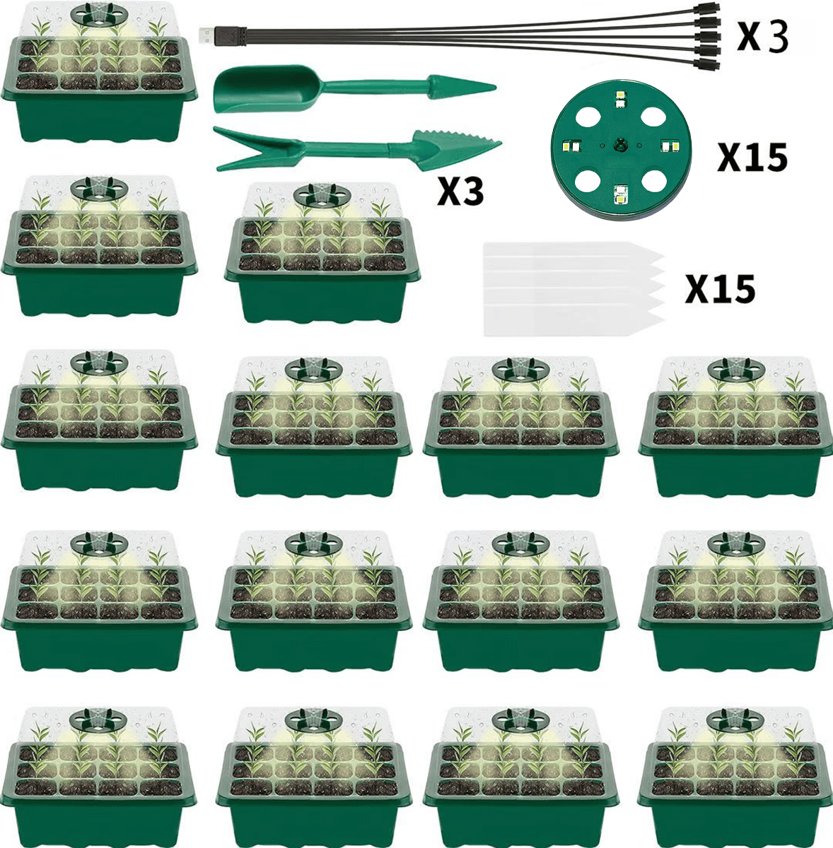 Adjustable Humidity Seed Starter Trays