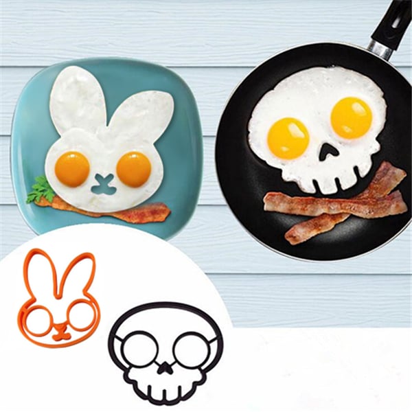 Halloween Horror Skull Fried Egg Mold