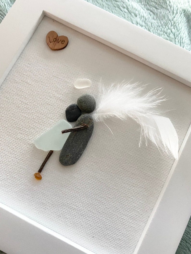 Memorial Gift Sorry for your loss Gift Sea Glass Art Sympathy Gift