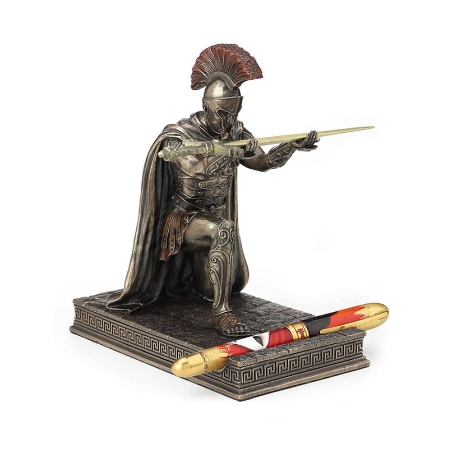 🔥Greece commander statue desk decoration pen holder