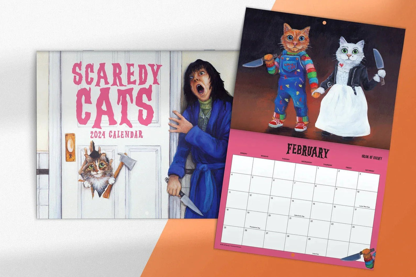 Scaredy Cats Monthly Calendar