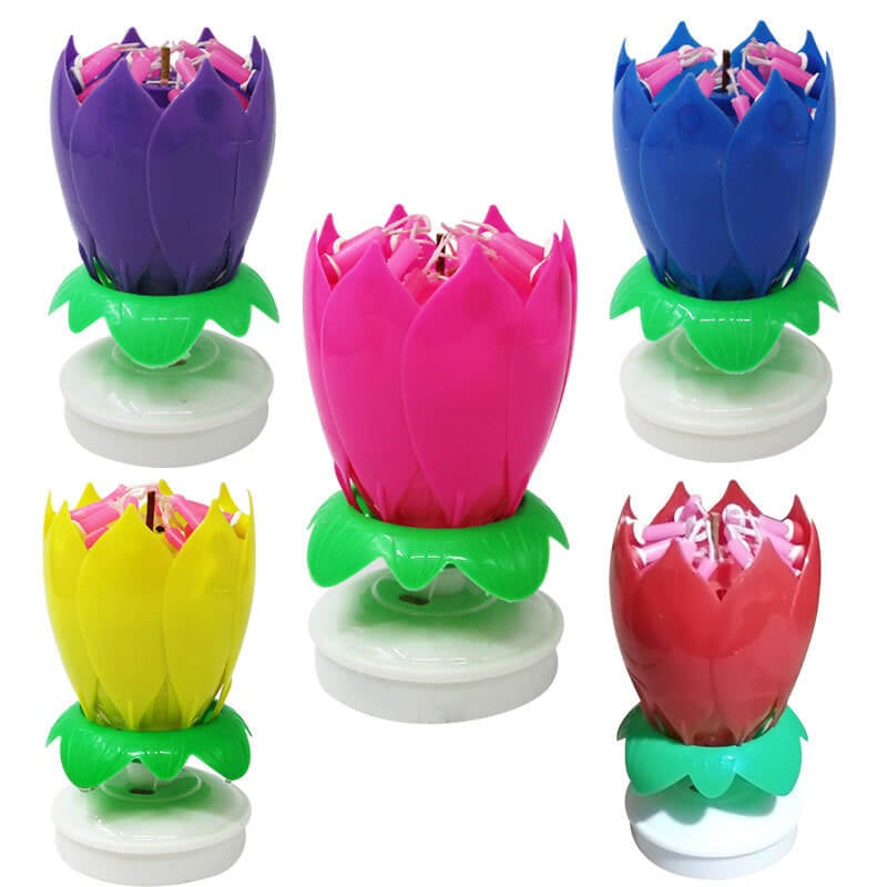 Magic Flower Birthday Candle