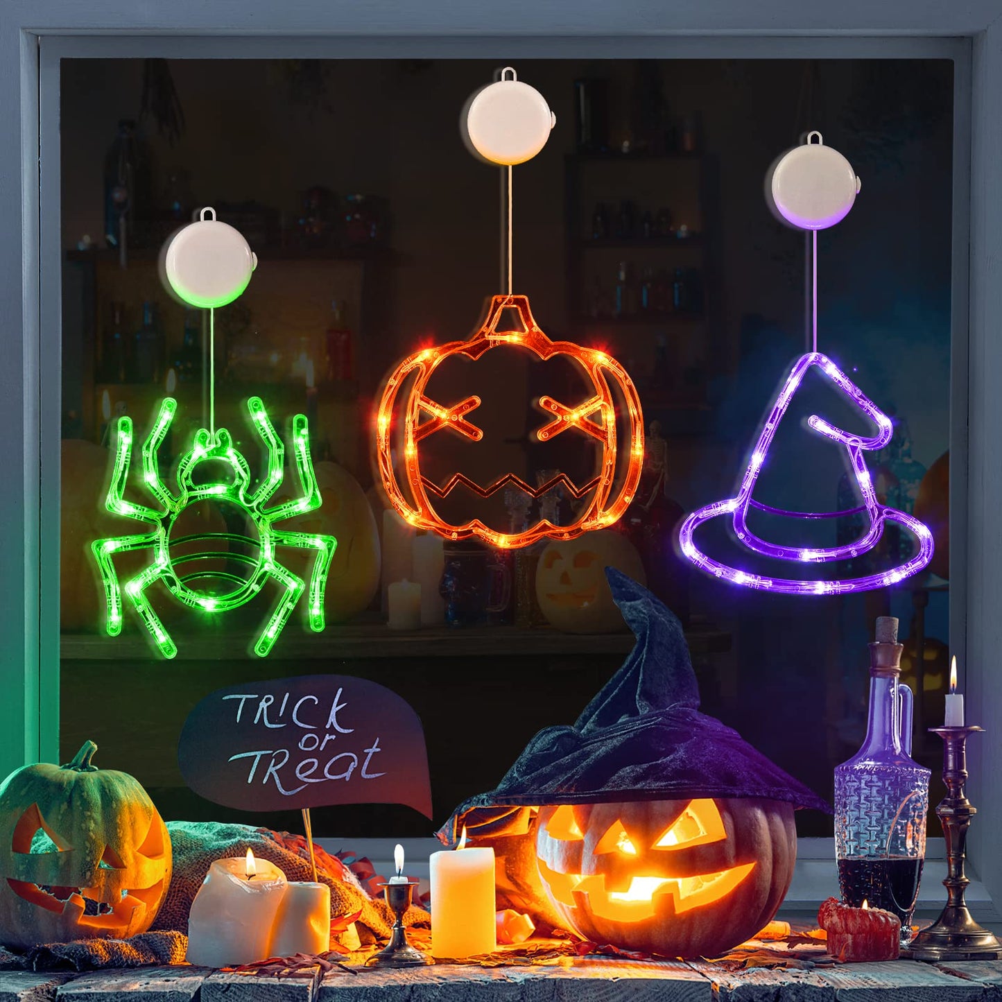 ✨ Upgrade Halloween Window Lights  Decorations