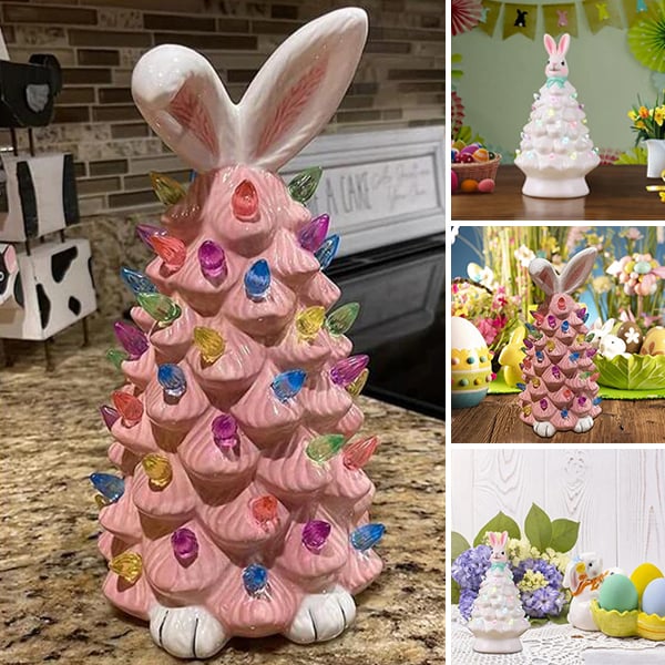 🐰🐰Easter Pink Bunny Tree