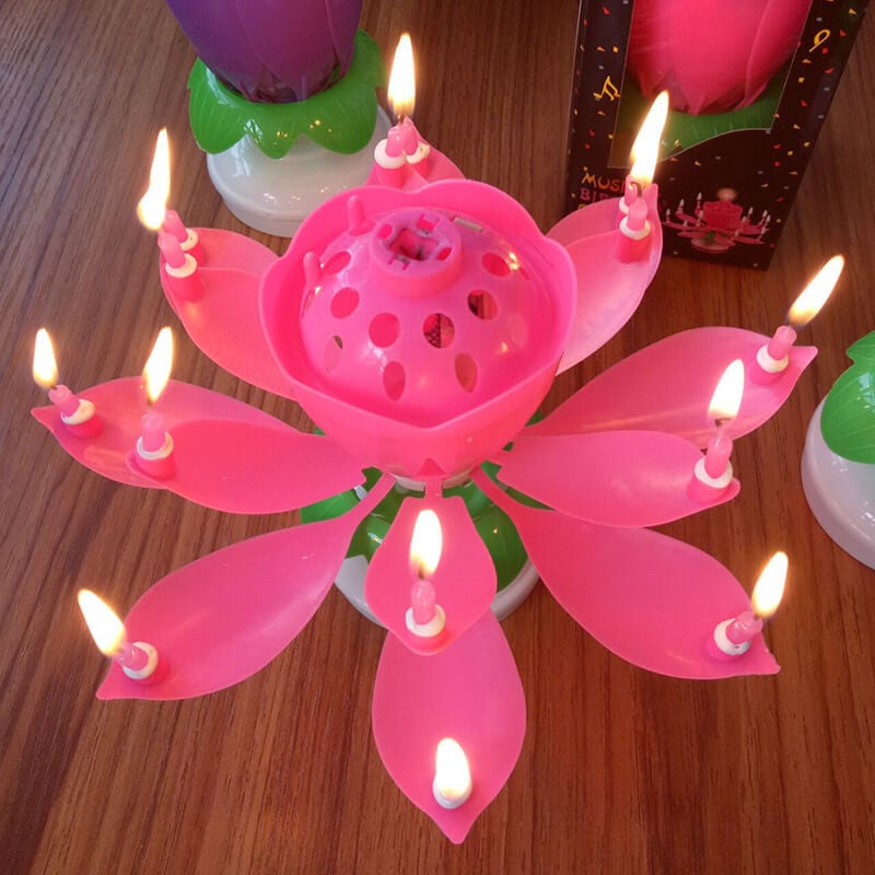 Magic Flower Birthday Candle