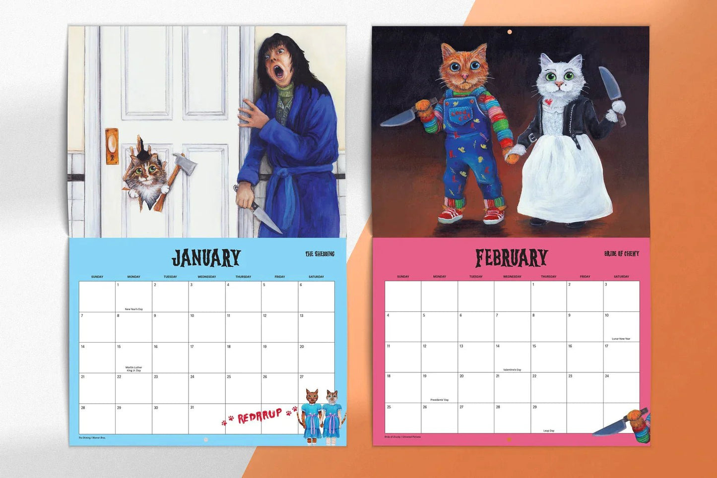 Scaredy Cats Monthly Calendar