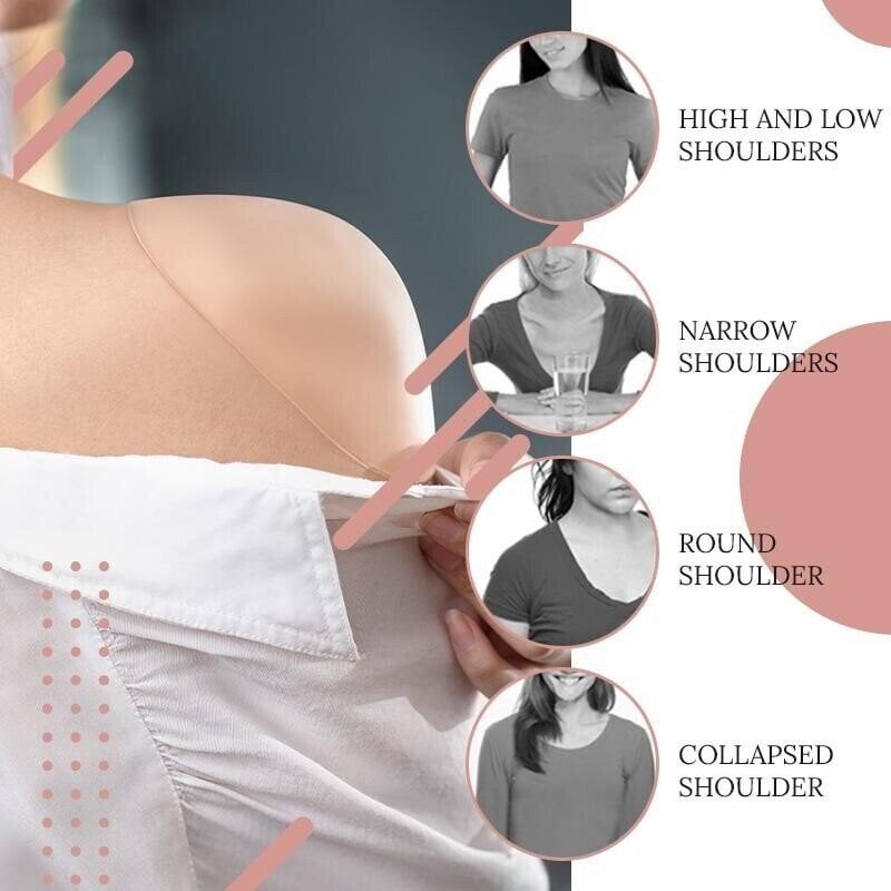 Naturally Silicone -Transparent Anti-slip Shoulder Pads