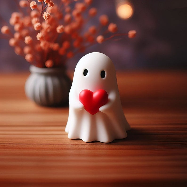 👻Cute Ghost Statue