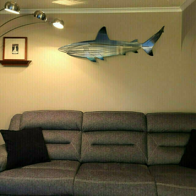 🦈 Metal Shark Art Wall Decor