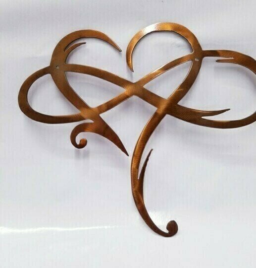 💞 Infinity heart - Steel wall decor Metal Wall art