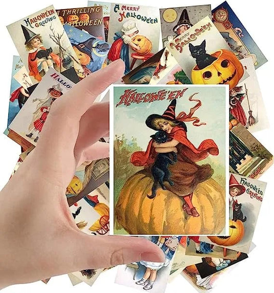 🎃🎁Vintage Halloween Postcard ( 24 pcs )