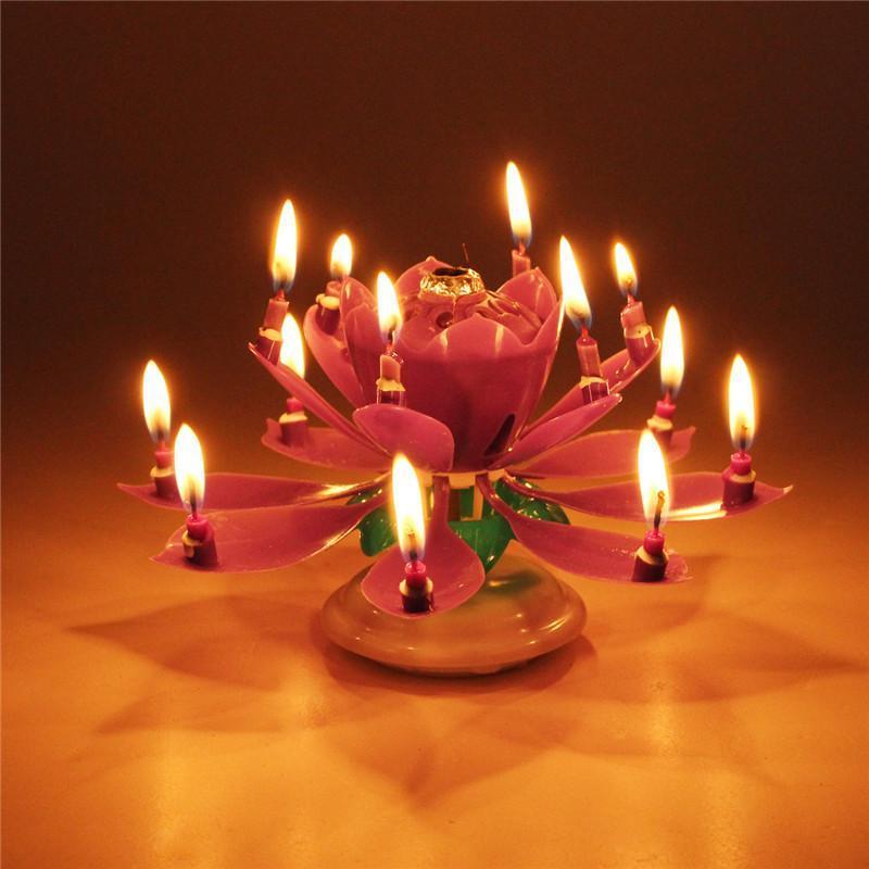 Magic Flower Birthday Candle