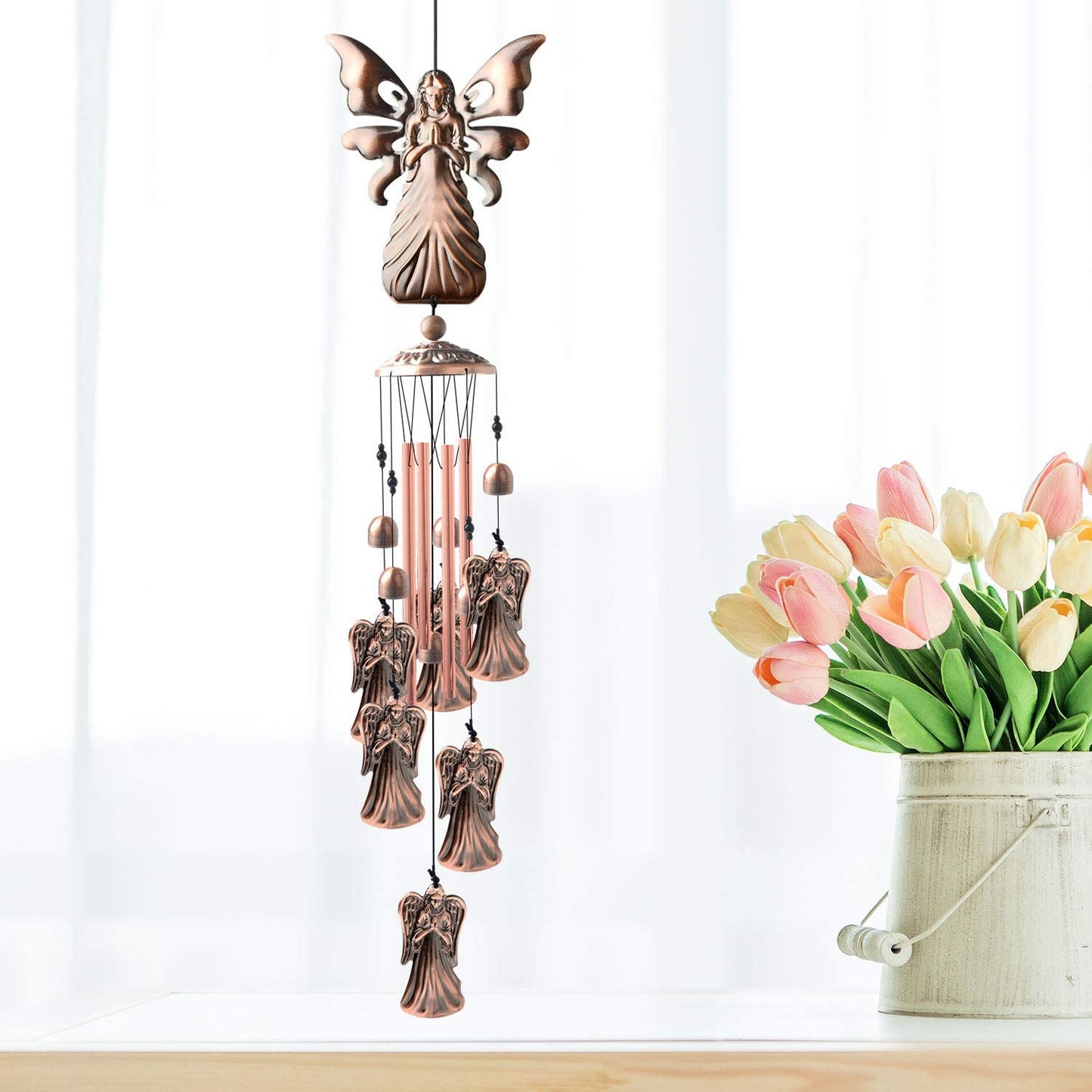 Pure hand-made Copper Horse wind chimes