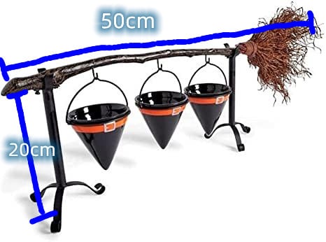 🔥Halloween Broomstick Witch Hat Snack Bowl Shelf