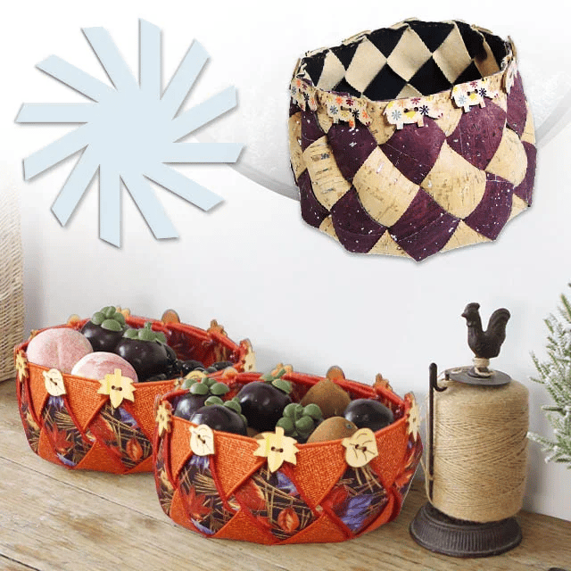 Woven Spiral Storage Basket Template (With Instructions)