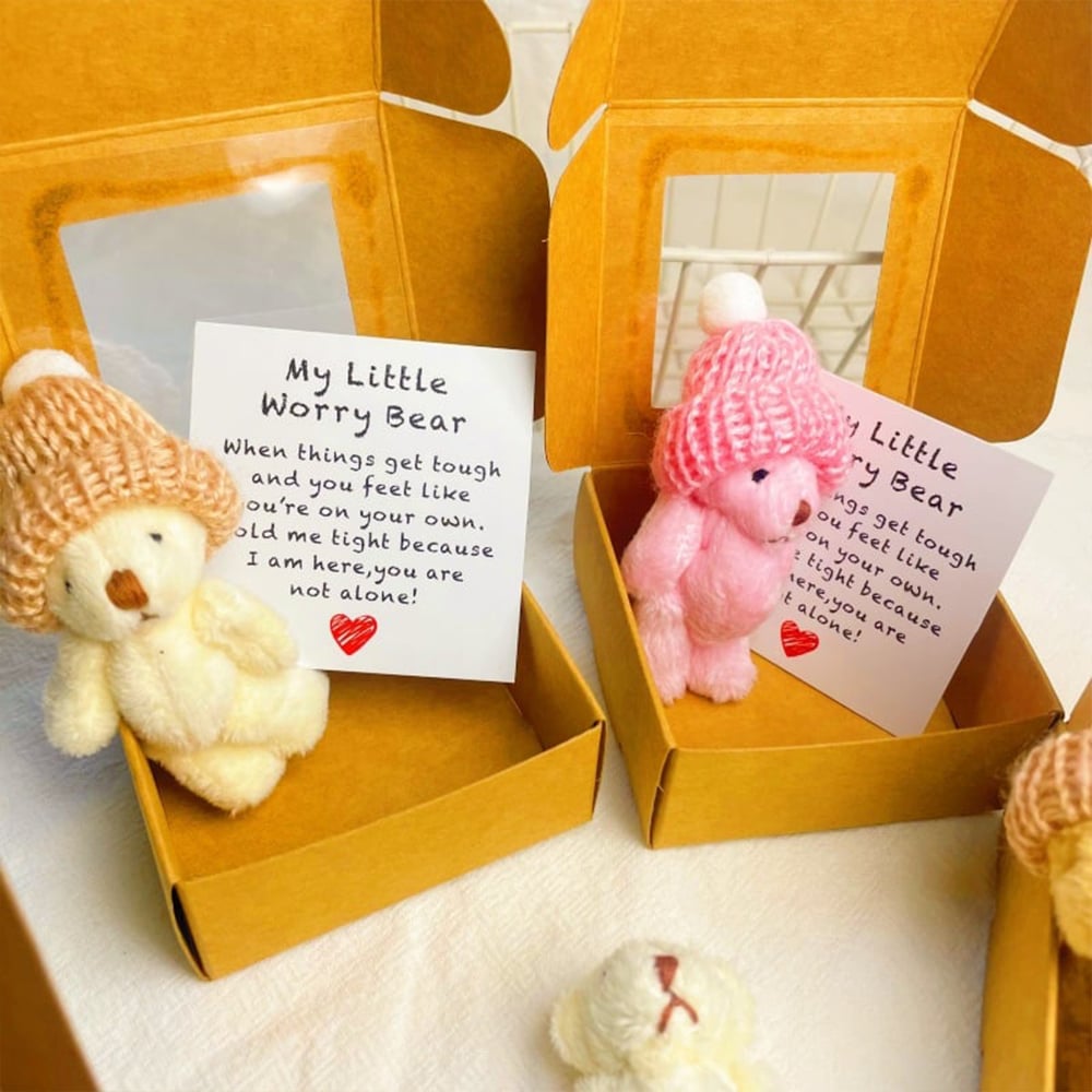 🎁Handmade Mini Plush Teddy Bear in Box