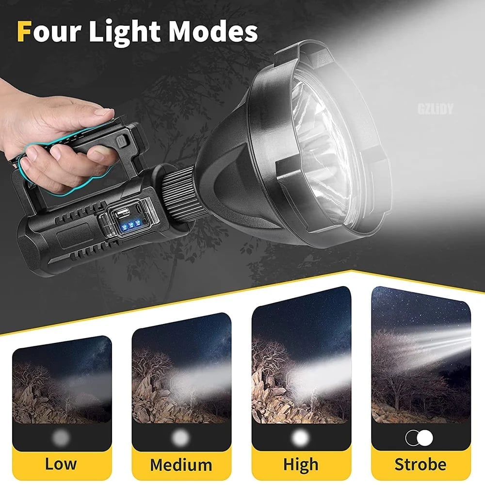 ⏰Rechargeable Handheld Spotlight Flashlight