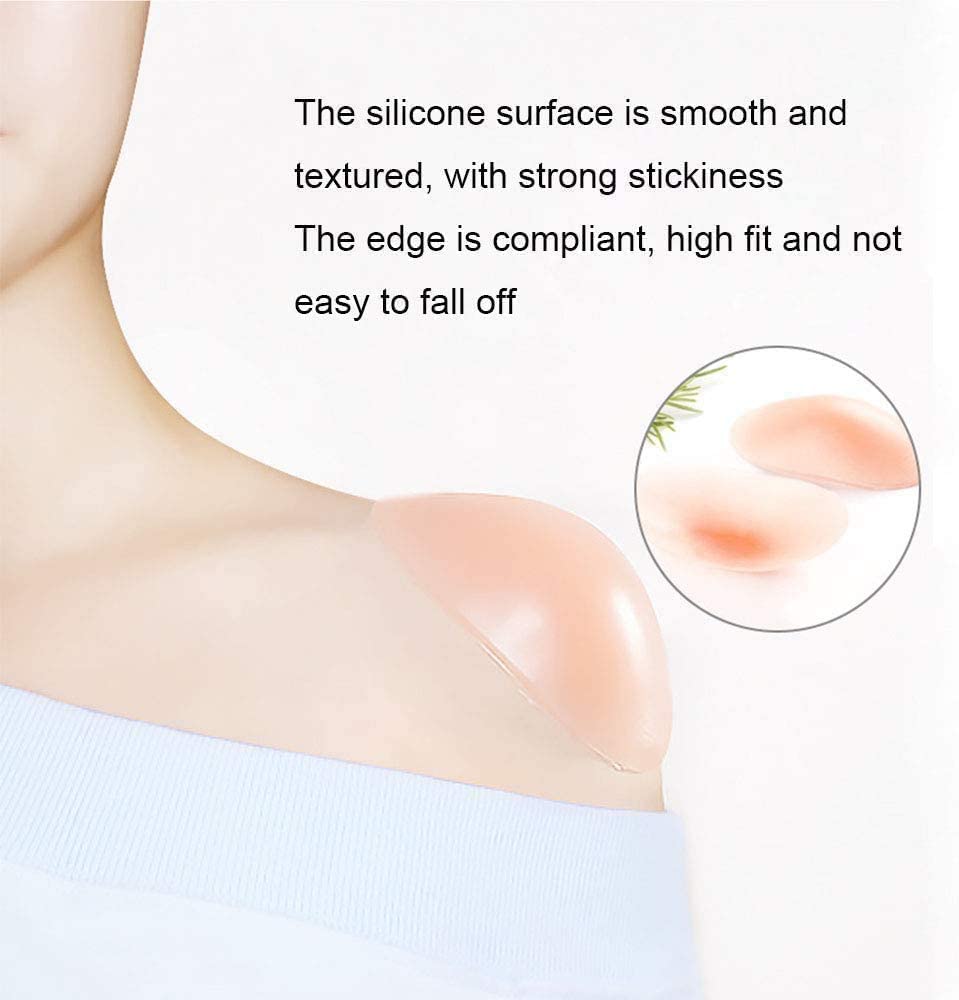 Naturally Silicone -Transparent Anti-slip Shoulder Pads