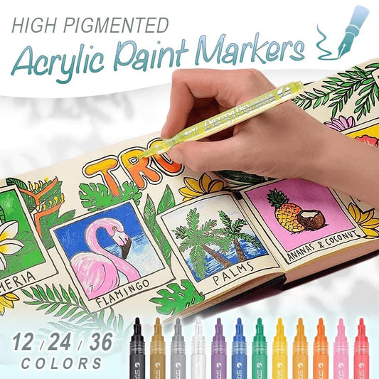 🔥 High Pigmented Acrylic Paint Markers