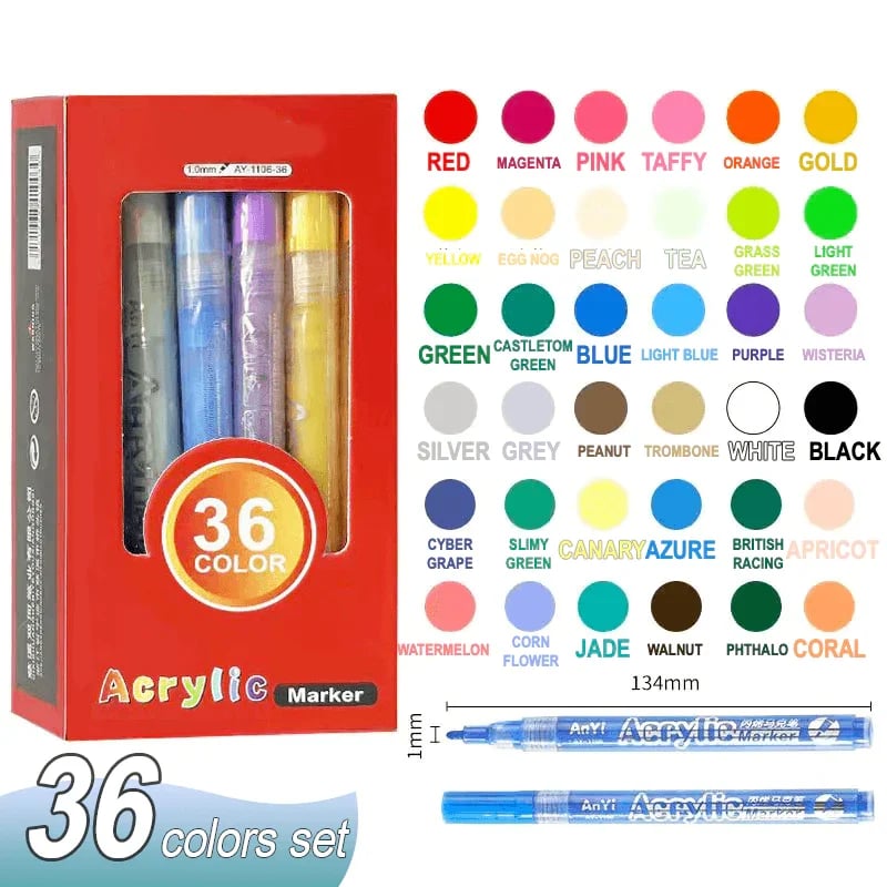 🔥 High Pigmented Acrylic Paint Markers