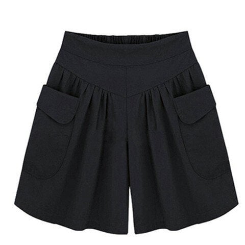 Women Beach Casual Hot Shorts with Elastic Waistband