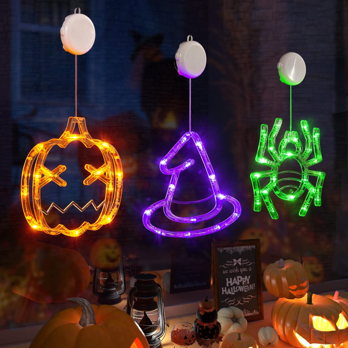 ✨ Upgrade Halloween Window Lights  Decorations