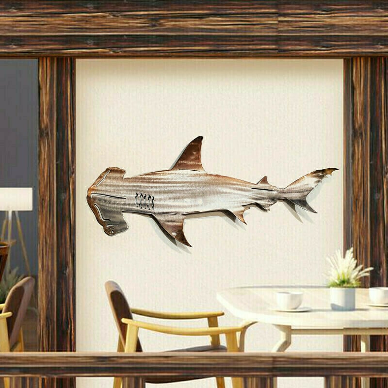 🦈 Metal Shark Art Wall Decor