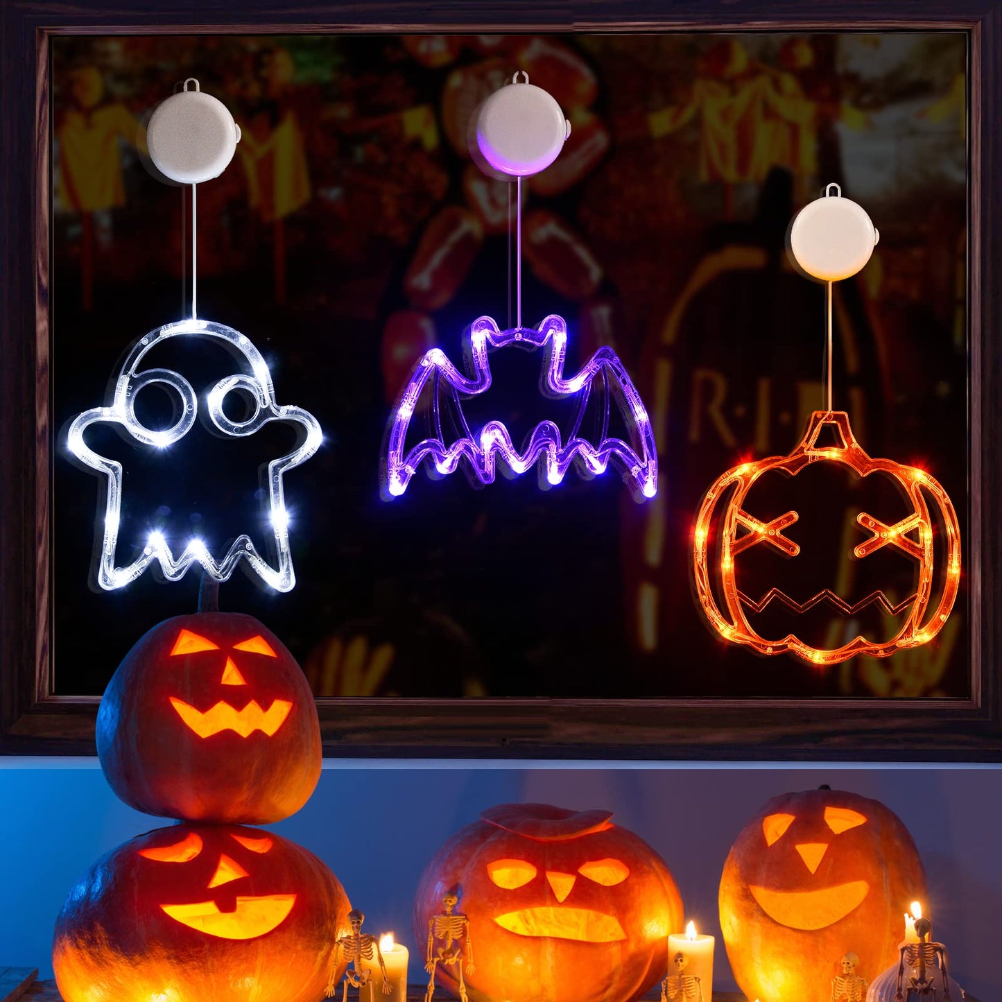 ✨ Upgrade Halloween Window Lights  Decorations